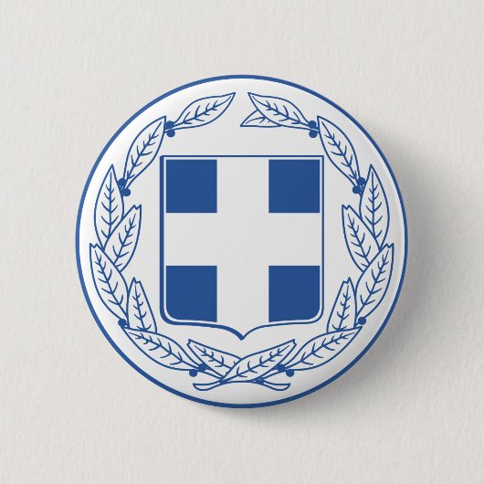 griekenland embleem ronde button 5,7 cm (Voorkant)