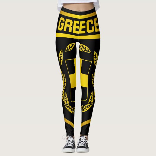 Griekenland Emblem Leggings (Voorkant)