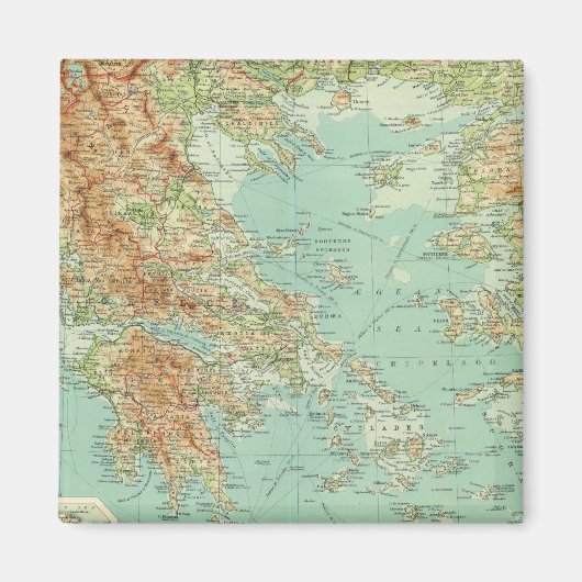 Griekenland en de Egeïsche Zee Magneet (Voorkant)