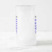 Griekenland en de Griekse vlag met Jouw naam Matglas Bierpul (Center)