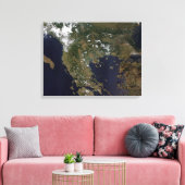 Griekenland en de omringende landen canvas afdruk (Insitu (Woonkamer))