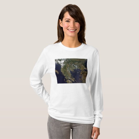Griekenland en de omringende landen t-shirt (Voorkant volledig)