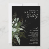 Griekenland en Gold Leaf | Black Brunch en Bubble Kaart (Voorkant)