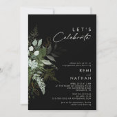 Griekenland en Gold Leaf | Black Let's Celebrate Kaart (Voorkant)