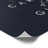 Griekenland en Gold Leaf | Donkere Kaarten en gesc Poster (Hoek)