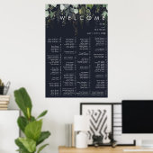 Griekenland en Gold Leaf | Donkere zee-alfabetisch Poster (Thuiskantoor)