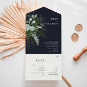 Griekenland en Gold Leaf | Donkere zeegang en stuu All In One Uitnodiging