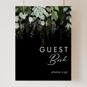 Griekenland en Gold Leaf   Zwart handboek Poster