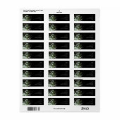 Griekenland en Gold Leaf | Zwart retouradres Etiket (Full Sheet)