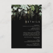 Griekenland en Gold Leaf | Zwarte gegevens Informatiekaartje (Voorkant)