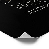 Griekenland en Gold Leaf | Zwarte, niet-aangeslote Poster (Hoek)