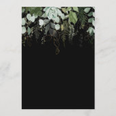 Griekenland en Gold Leaf | Zwarte Weddenschapskaar Advieskaart (Achterkant)