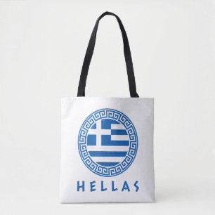 Griekenland en Griekenland Vlag Tote Bag