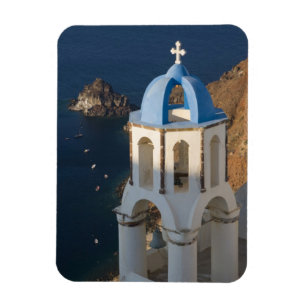 Griekenland en Grieks eiland Santorini stad Oia 2 Magneet