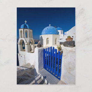Griekenland en Grieks eiland Santorini stad Oia 3 Briefkaart