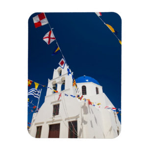 Griekenland en Grieks eiland Santorini stad Oia 4 Magneet
