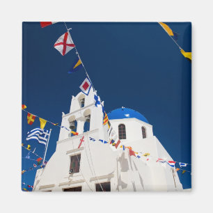 Griekenland en Grieks eiland Santorini stad Oia 4 Magneet