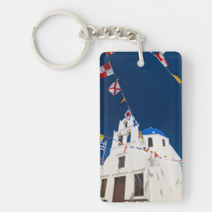 Griekenland en Grieks eiland Santorini stad Oia 4 Sleutelhanger