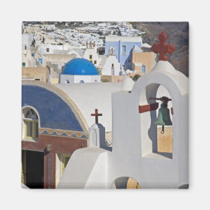 Griekenland en Grieks eiland Santorini stad Oia 5 Magneet