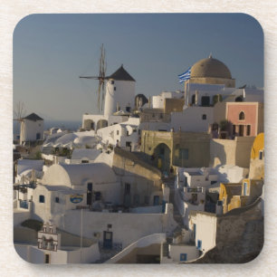 Griekenland en Grieks eiland Santorini stad Oia Drankjes Onderzetter
