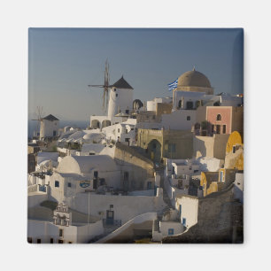 Griekenland en Grieks eiland Santorini stad Oia Magneet