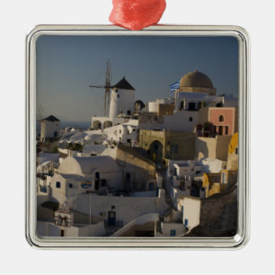 Griekenland en Grieks eiland Santorini stad Oia Metalen Ornament