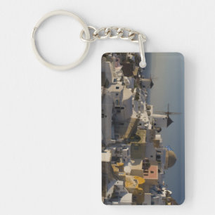Griekenland en Grieks eiland Santorini stad Oia Sleutelhanger