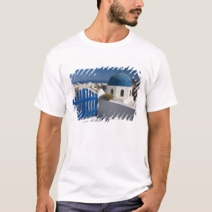 Griekenland en Grieks eiland Santorini vanuit de T-shirt