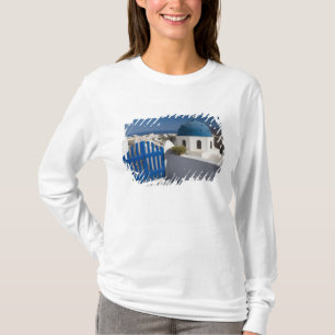 Griekenland en Grieks eiland Santorini vanuit de T-shirt