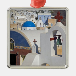 Griekenland en Grieks eiland van Santorini stad Oi Metalen Ornament