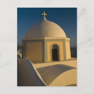 Griekenland en Grieks eiland van Santorini stad va Briefkaart