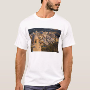 Griekenland en Grieks eiland van Santorini stad va T-shirt