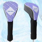 Griekenland en Griekse vlag betegeld blauw geperso Golfheadcover