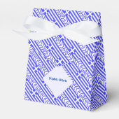 Griekenland en Griekse vlag betegeld blauw Persona Bedankdoosjes (Voorkant Zijde)