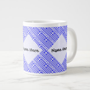 Griekenland en Griekse vlag betegeld met jouw naam Grote Koffiekop
