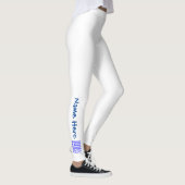 Griekenland en Griekse vlag Blauwe Personalisatie Leggings (Rechts)