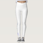 Griekenland en Griekse vlag Blauwe Personalisatie Leggings (Voorkant)
