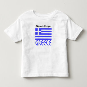 Griekenland en Griekse Vlag Persoonlijk Kinder Shirts