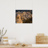 Griekenland en het Griekse eiland Santorini Poster (Keuken)