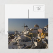 Griekenland en het Griekse eiland Santorini, stad Briefkaart (Voorkant / Achterkant)