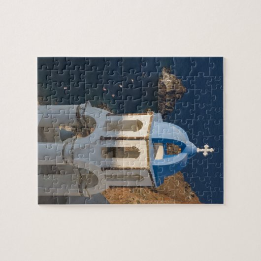 Griekenland en het Griekse eiland Santorini, stad  Legpuzzel (Horizontaal)
