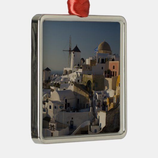 Griekenland en het Griekse eiland Santorini, stad  Metalen Ornament (Rechts)