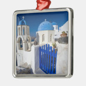 Griekenland en het Griekse eiland Santorini, stad  Metalen Ornament (Links)