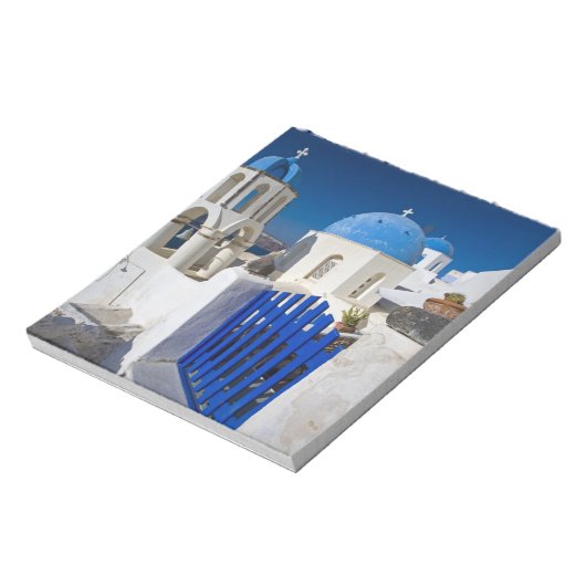 Griekenland en het Griekse eiland Santorini, stad  Notitieblok (Linkerzijde)