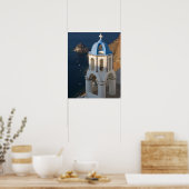 Griekenland en het Griekse eiland Santorini, stad  Poster (Keuken)