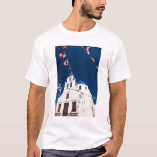 Griekenland en het Griekse eiland Santorini, stad T-shirt