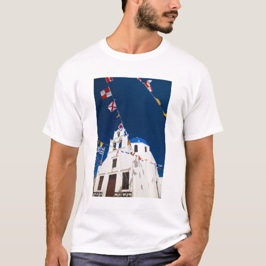 Griekenland en het Griekse eiland Santorini, stad  T-shirt (Voorkant)