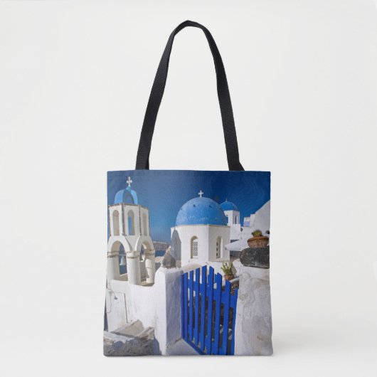 Griekenland en het Griekse eiland Santorini, stad  Tote Bag (Voorkant)