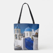 Griekenland en het Griekse eiland Santorini, stad  Tote Bag (Achterkant)