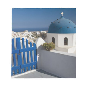 Griekenland en het Griekse eiland Santorini van de Notitieblok